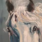 белая лошадь Мечта (1), художник Татьяна