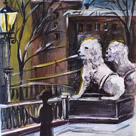 "Ночь, улица, фонарь, аптека" Иллюстрация к стихотворению Александра Александровича Блока