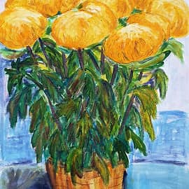 Хризантемы.