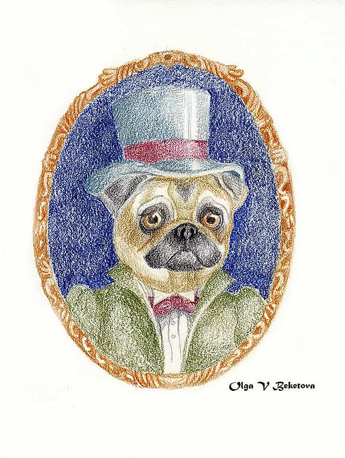 Портрет мистера в сером цилиндре