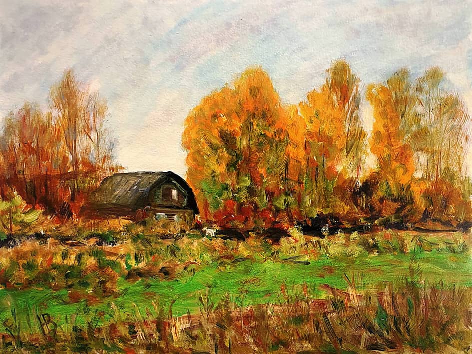 Деревенская осень.