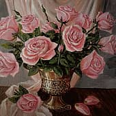 Розовые розы...