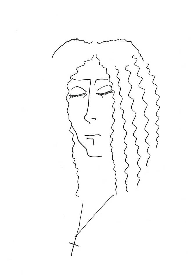 Портрет Валерия Леонтьева (ксерокопия, оригинал подарен Валерию Яковлевичу)