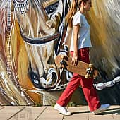 Белая лошадь (3), художник Чернова Ольга