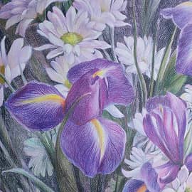 Букет с хризантемами