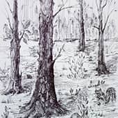 В лесу (1), художник Екатерина