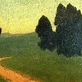 Картина "Тропинка спряталась в траве"