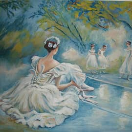 В перерыве.