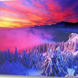 Зимний рассвет.