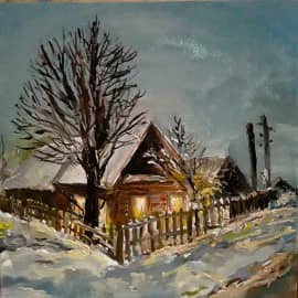 на краю села