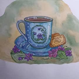 Чай с печеньем