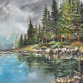 Горная река (4), художник Карина Чернова