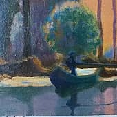 На рассвете. Вольная копия картины А. Луи Жакоб (1), художник Marina N