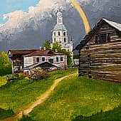 У стен монастыря. Этюд(3)