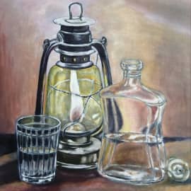 Натюрморт с фонарем