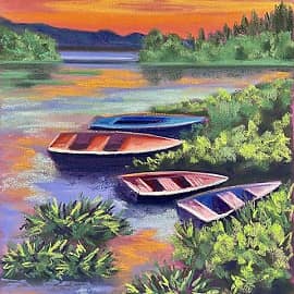 Лодки на закате