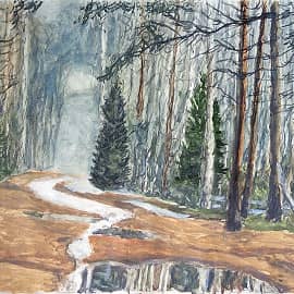 АПРЕЛЬ В ЛЕСУ.