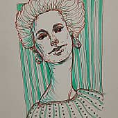 Дама с сережками