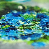 Синие цветы (2), художник Карина Андреева