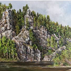 Весна на скалах.Май.