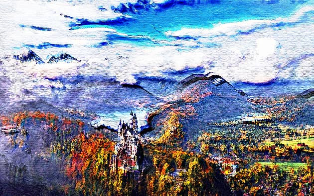 Замок в горах