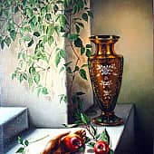 Натюрморт с вазой и яблоками  Still-life with a Vase and Apples