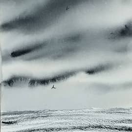 Море. Лодка