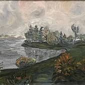 Туман в парке