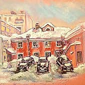 Зима в московском дворике