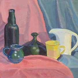 Натюрморт с бутылками №3