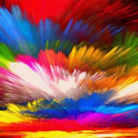 Цветные мазки кисти