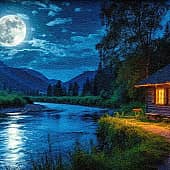 Лунная ночь.