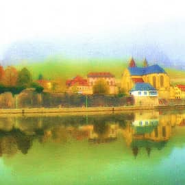 на том берегу туман