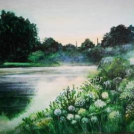 Вечер в подмосковье.