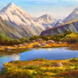 Затерявшееся в горах озеро