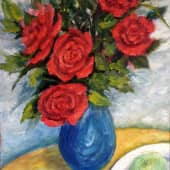 Красные розы (2), художник И.Б.