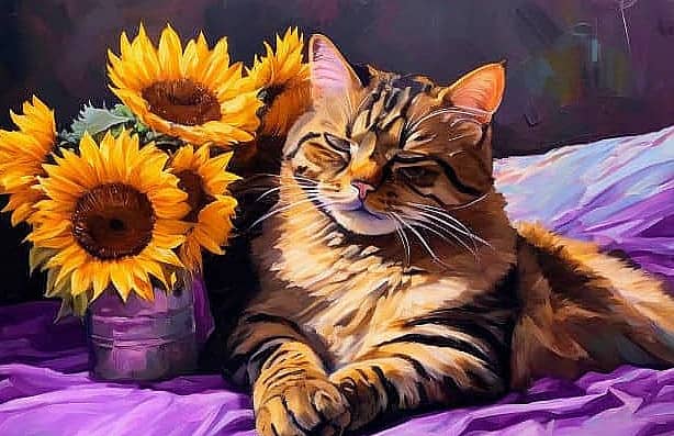 Кот в интерьере