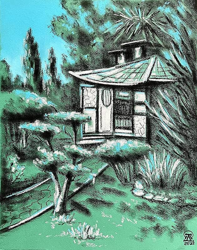 Домик в парке.