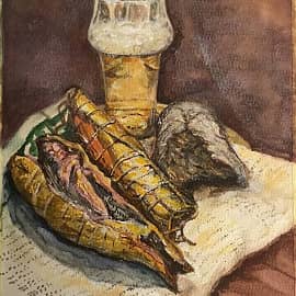 Натюрморт с рыбой