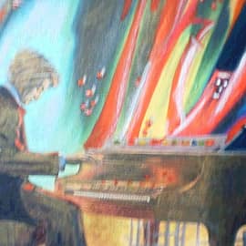 Скрябин работает над  Поэмой Огня