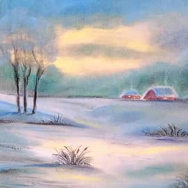 Зимняя деревушка