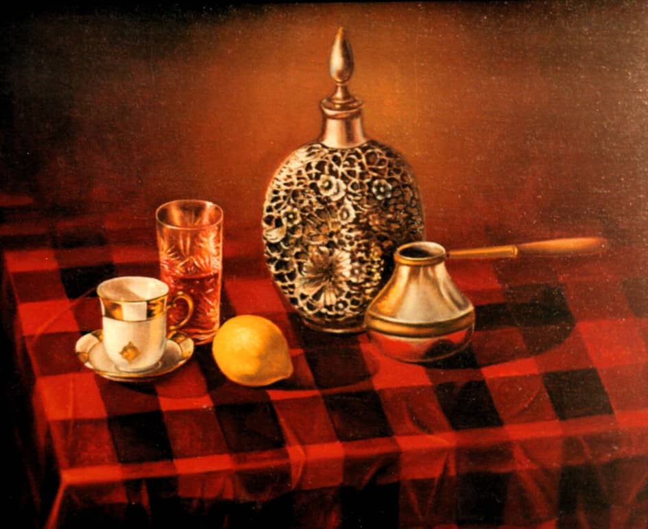 Натюрморт на красной скатерти  Still-life on a Red Table-Cloth