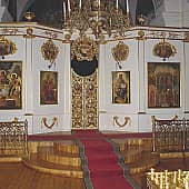 Иконы иконостаса Центральный придел Покровского собора в Великом Новгороде.