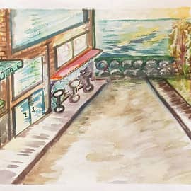 Набережная в южном городе