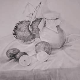 Натюрморт с подсолнухами