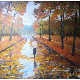 Дождливый день.