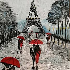 В Париже дождь