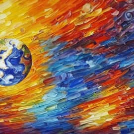 Картина "Голубая планета"