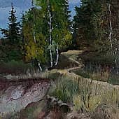 У крутояра.Этюд.