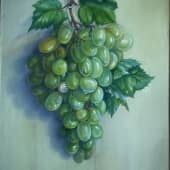 Зеленый виноград с улиткой